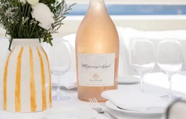 Florida Weekly article highlighting Whispering Angel as a global luxury rosé icon, celebrating its 20th vintage and its role in redefining the category.