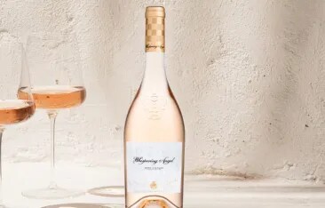 Key Biscayne Magazine article celebrating Whispering Angel’s 20th vintage at an exclusive event in Miami, highlighting its role as a global symbol of luxury rosé.